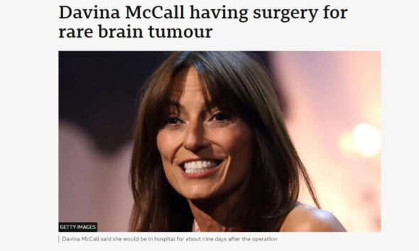 Davina McCall undergoes surgery for a brain tumour – Brain Tumour Research