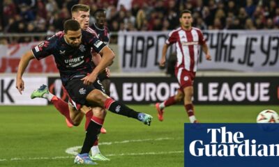 Europa League roundup: Dessers grabs Rangers point at Olympiakos | Europa League