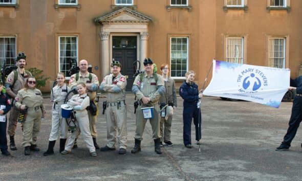 Ghostbusters film fans stage charity pub walk for Halloween