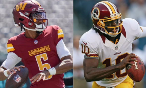 Jayden Daniels vs. Robert Griffin III rookie stats: Comparing first seasons of duel-threat Washington QBs image