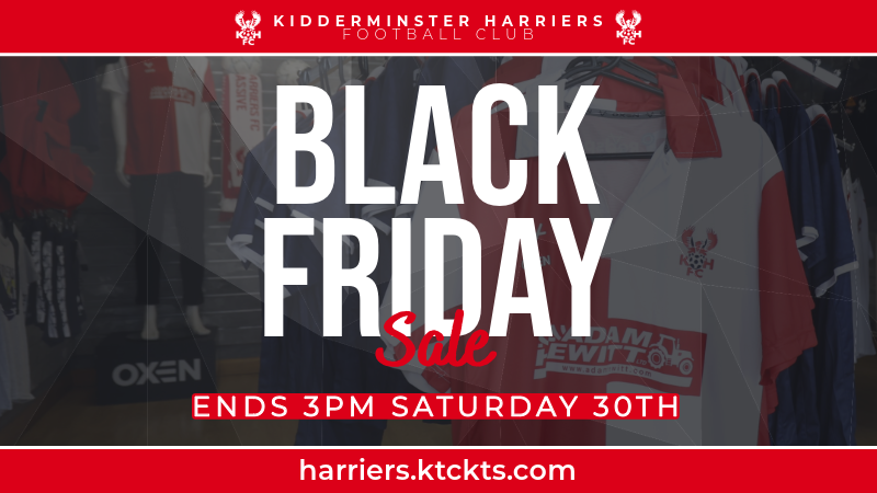 Last chance to shop Black Friday deals - Official Website of the Harriers