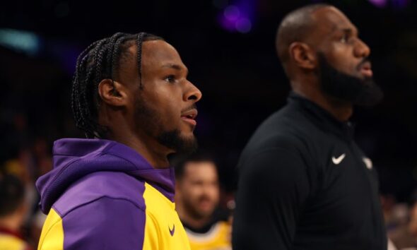 LeBron and Bronny James’ NBA time put on hold as Lakers assign Bronny to G League team