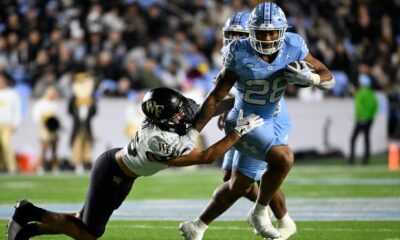 Omarion Hampton 'unbelievable' in UNC football's win vs Wake Forest