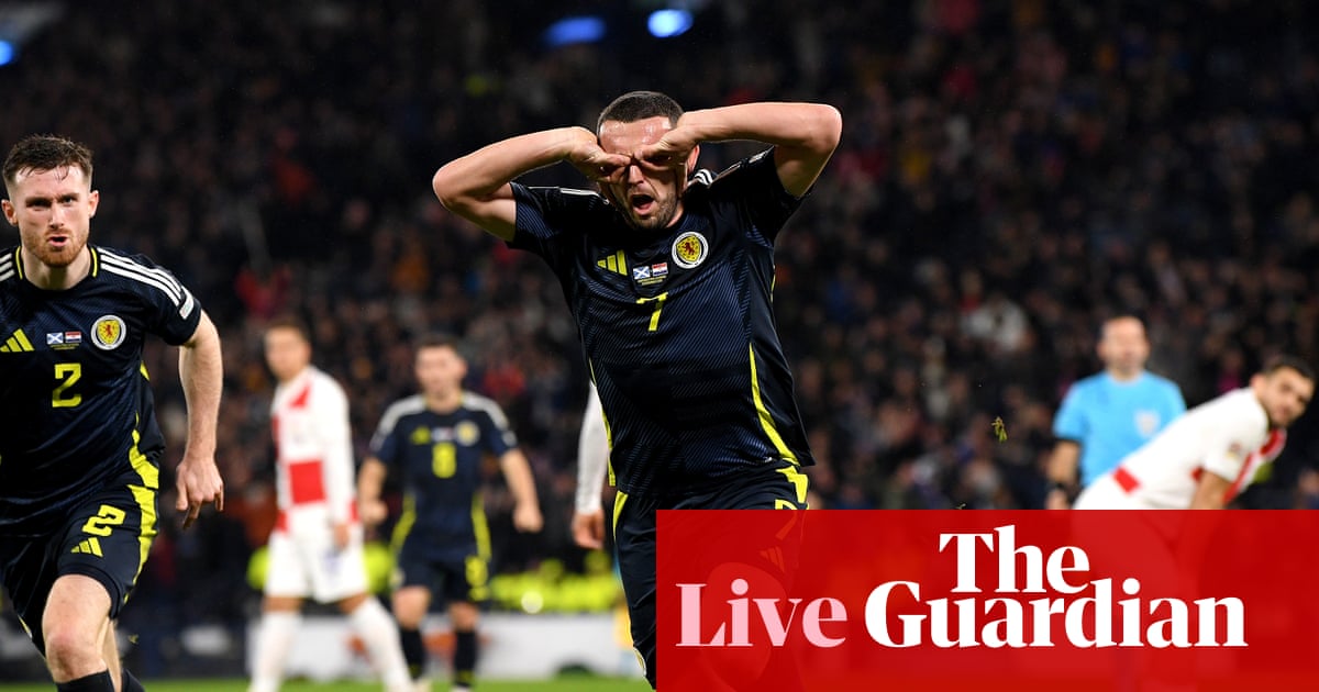 Scotland 1-0 Croatia: Nations League – as it happened | Nations League