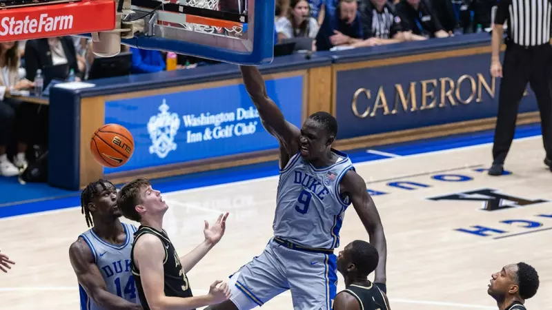 Six in Double Figures Leads Duke Past Army, 100-58