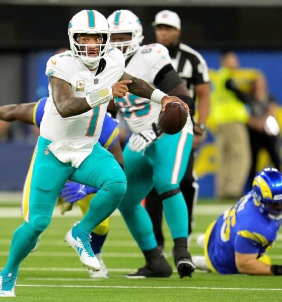 Tua and the Dolphins keep playoff hopes alive in win vs. Rams