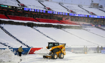 Buffalo Bills 'mafia' works through the night to clear snow at Highmark Stadium