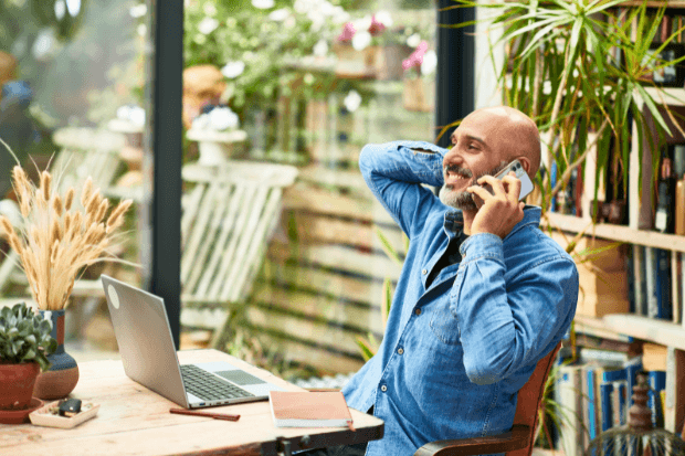 Man on the phone