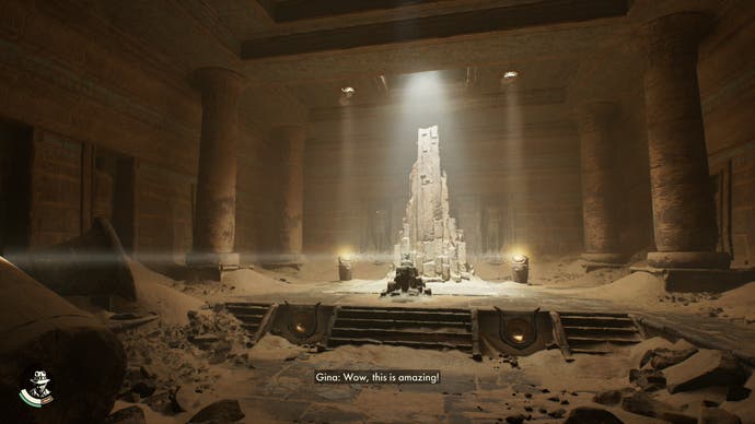 A sandy temple in Indiana Jones and the Great Circle.