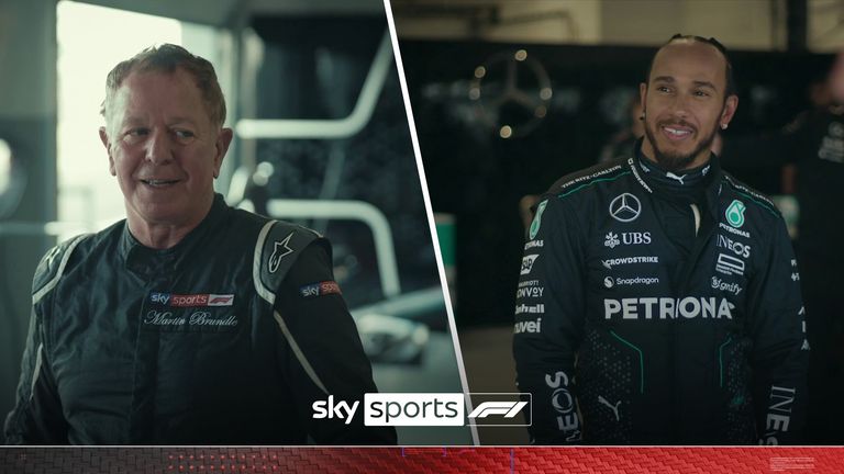 'What an absolute privilege' | Brundle tries Hamilton's Mercedes cars through the years