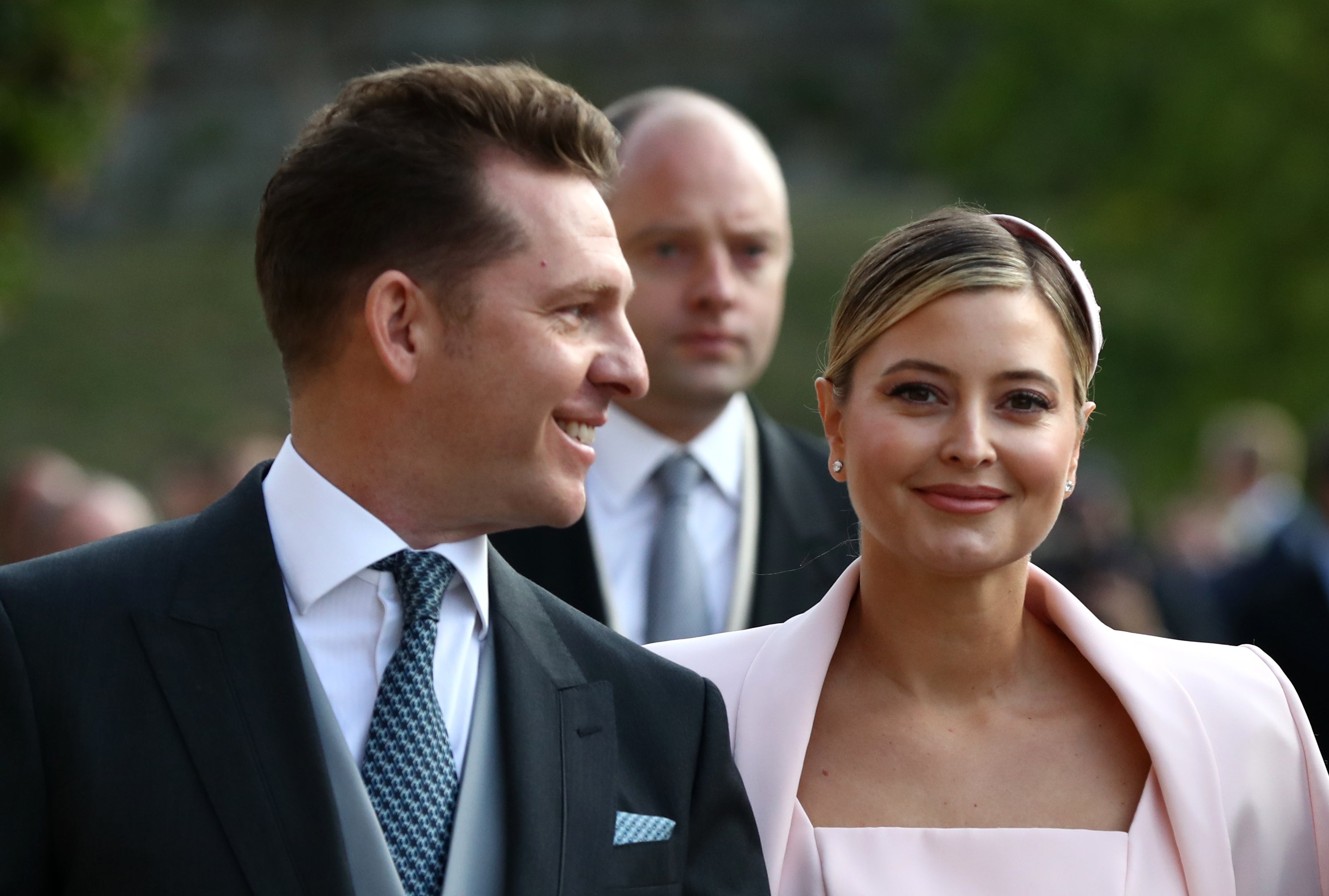 Candy with Valance at the wedding of Princess Eugenie of York and Jack Brooksbank in 2018