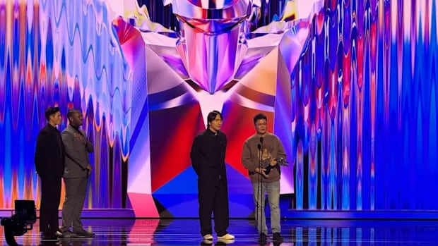 Black Myth: Wukong's team accept the 'Best Action Game' award at the 2024 Game Awards.