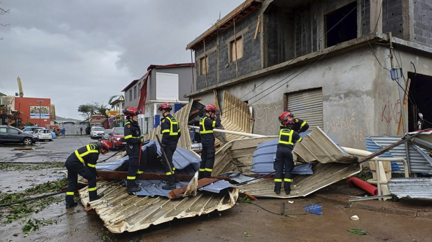 Hundreds feared dead in French territory of Mayotte from cyclone : NPR