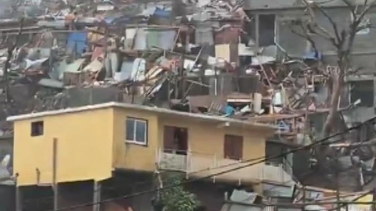 Deadly Cyclone Chido has caused extensive damage to the French island Mayotte, with roofs ripped off houses and numerous buildings destroyed.