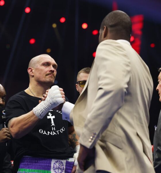 Daniel Dubois interrupts Oleksandr Usyk celebration to demand ‘revenge’