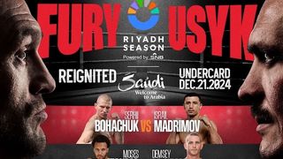 Riyadh Season full fight card for Usyk Fury 2 with start times for each bout in UK, US, and Australia