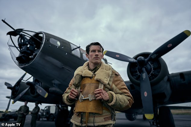 Callum is one of the principal cast members of Second World War drama Masters Of The Air , which also stars Austin, Barry Keoghan and boasts Steven Spielberg as a producer