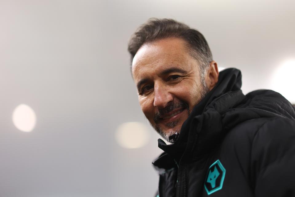 Vitor Pereira on the touchline at Molineux before kick-off (Wolves via Getty Images)