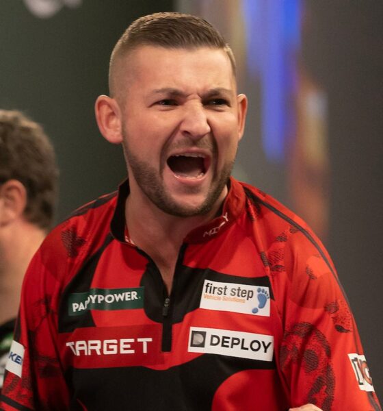 Nathan Aspinall at the World Darts Championship