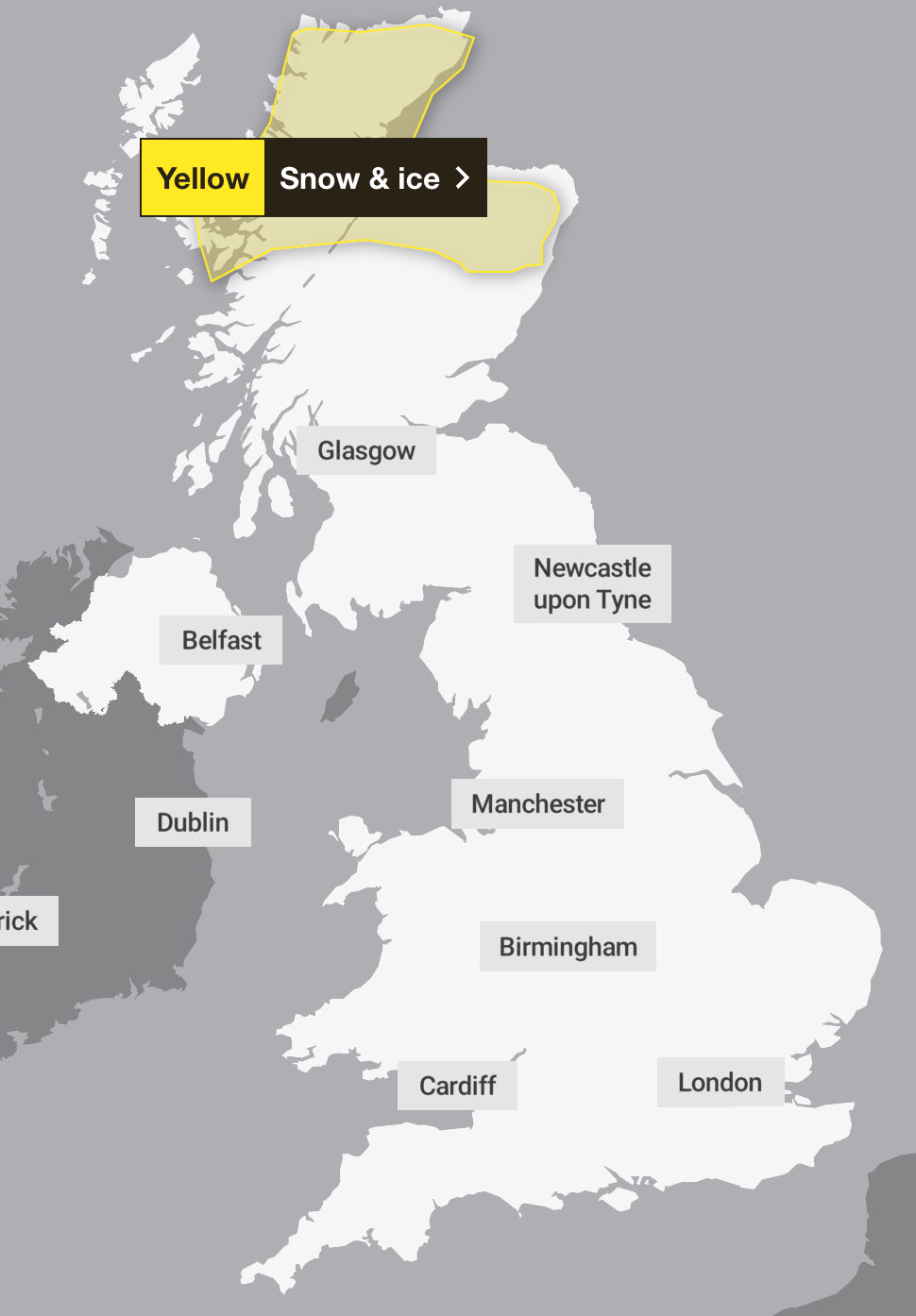 Met Office weather warnings for 2 January 2025