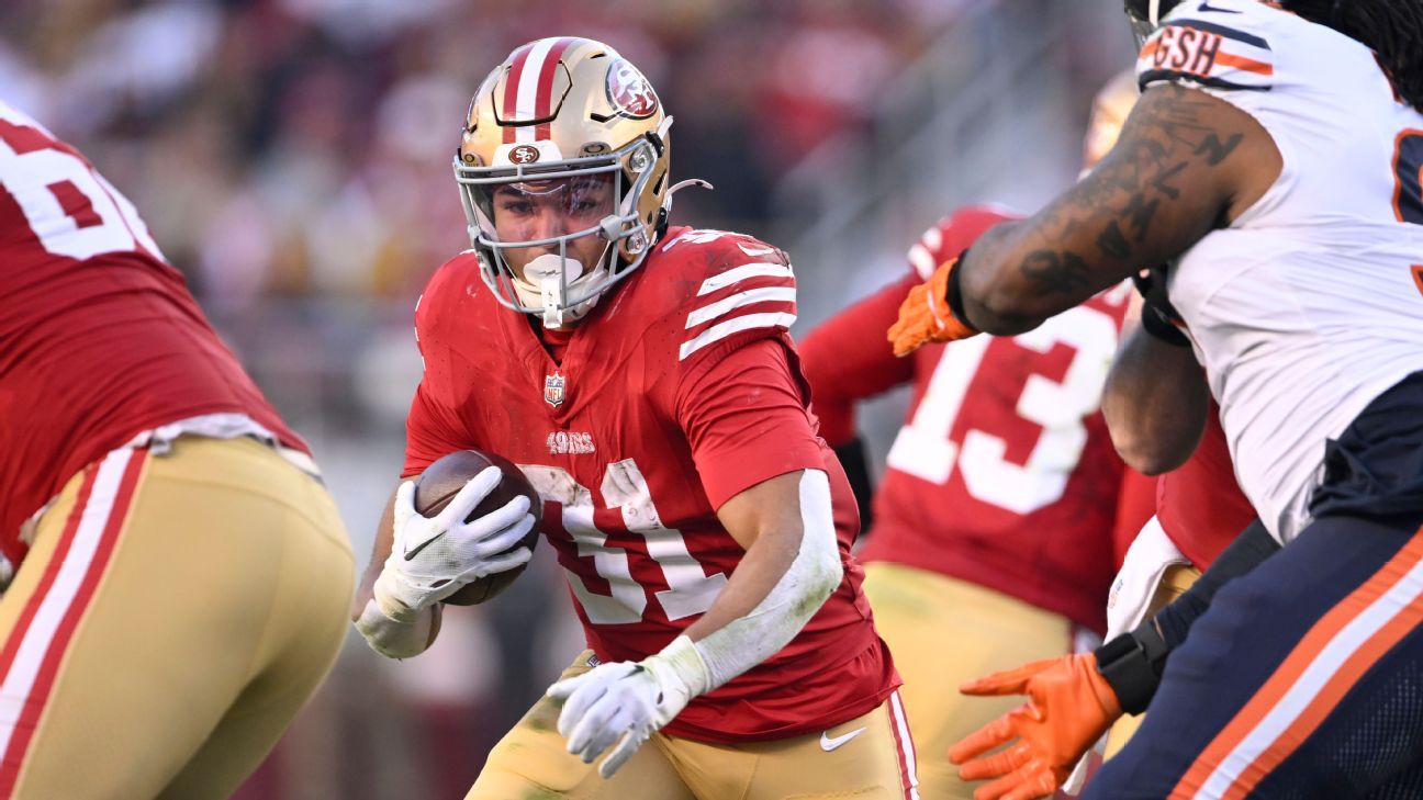 49ers' Isaac Guerendo set to play; Dre Greenlaw activated