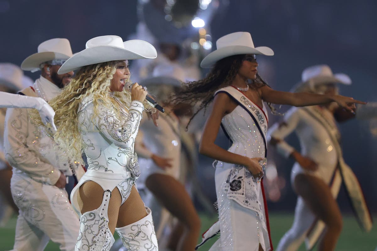 Beyoncé shines in ‘Cowboy Carter’ NFL halftime show with daughter Blue Ivy and surprise Post Malone duet: Live updates