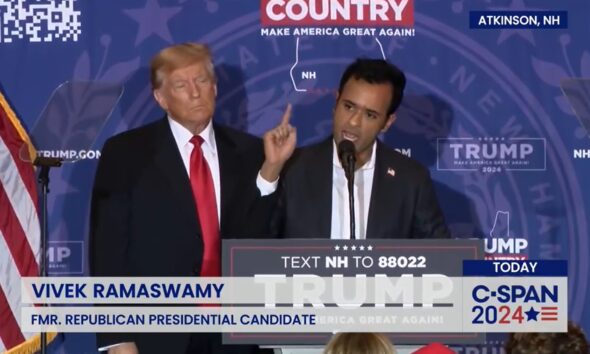 Vivek Ramaswamy pump and dump Donald Trump