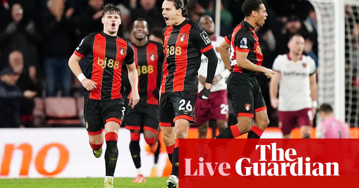 Bournemouth 1-1 West Ham: Premier League – as it happened | Premier League