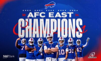 Buffalo Bills claim franchise-record fifth consecutive AFC East title