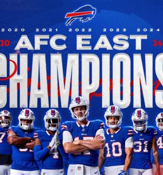 Buffalo Bills claim franchise-record fifth consecutive AFC East title