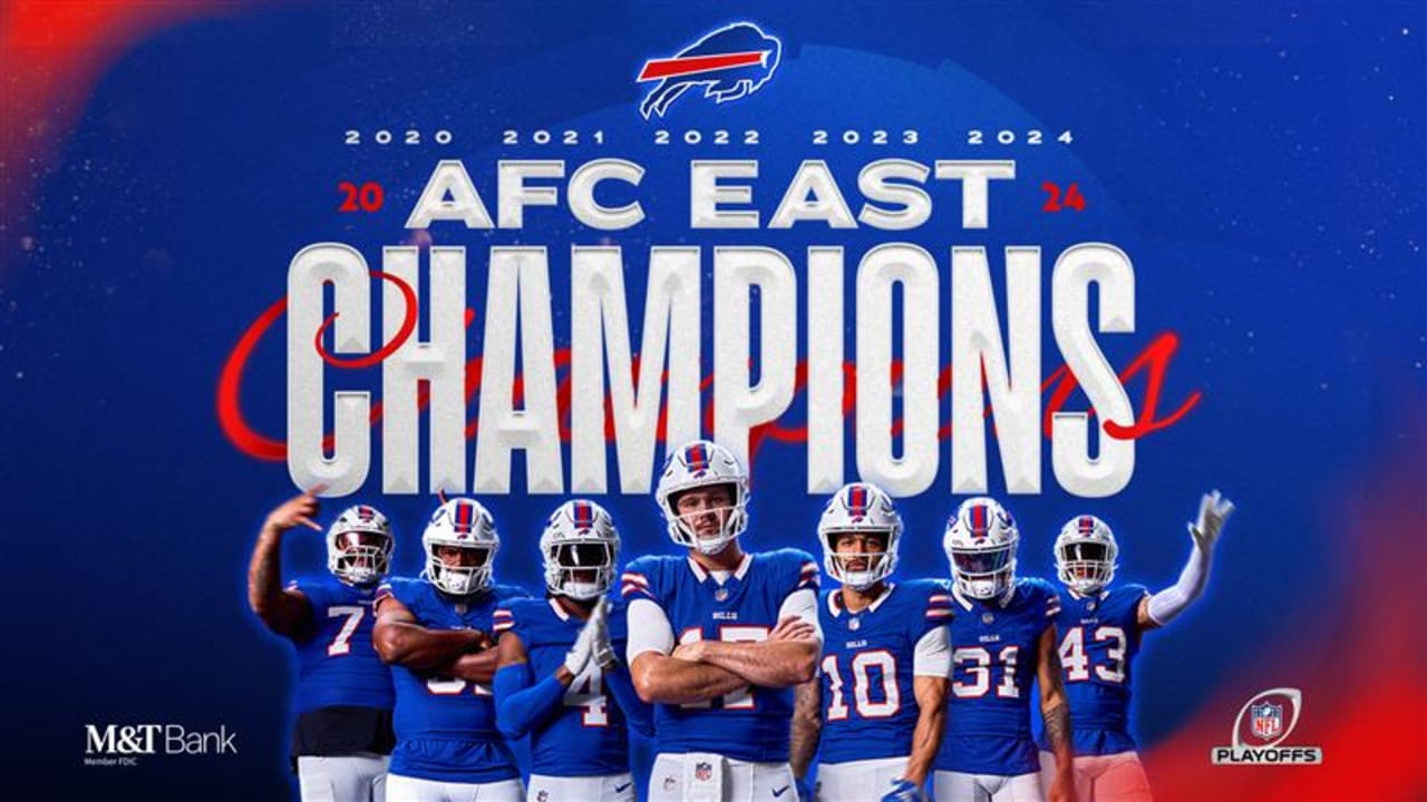 Buffalo Bills claim franchise-record fifth consecutive AFC East title