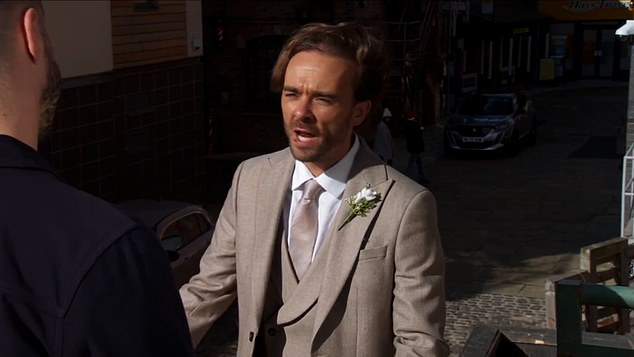 David adds a bit of drama to Gail's big day