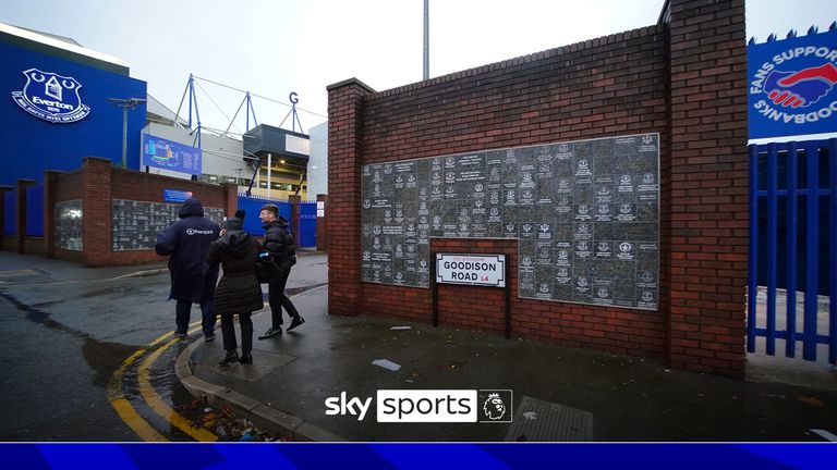 A general view outside of Goodison Park, Liverpool. The Merseyside derby between Everton and Liverpool has been postponed due to Storm Darragh. Picture date: Saturday December 7, 2024.
