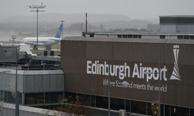 The China Southern cargo plane carrying Giant pandas Yang Guang and Tian Tian prepares to take off from Edinburgh Airport as they begin their journey back to China after spending 12 years a China Southern cargo plane at Edinburgh zoo. Picture date: Monday December 4, 2023.