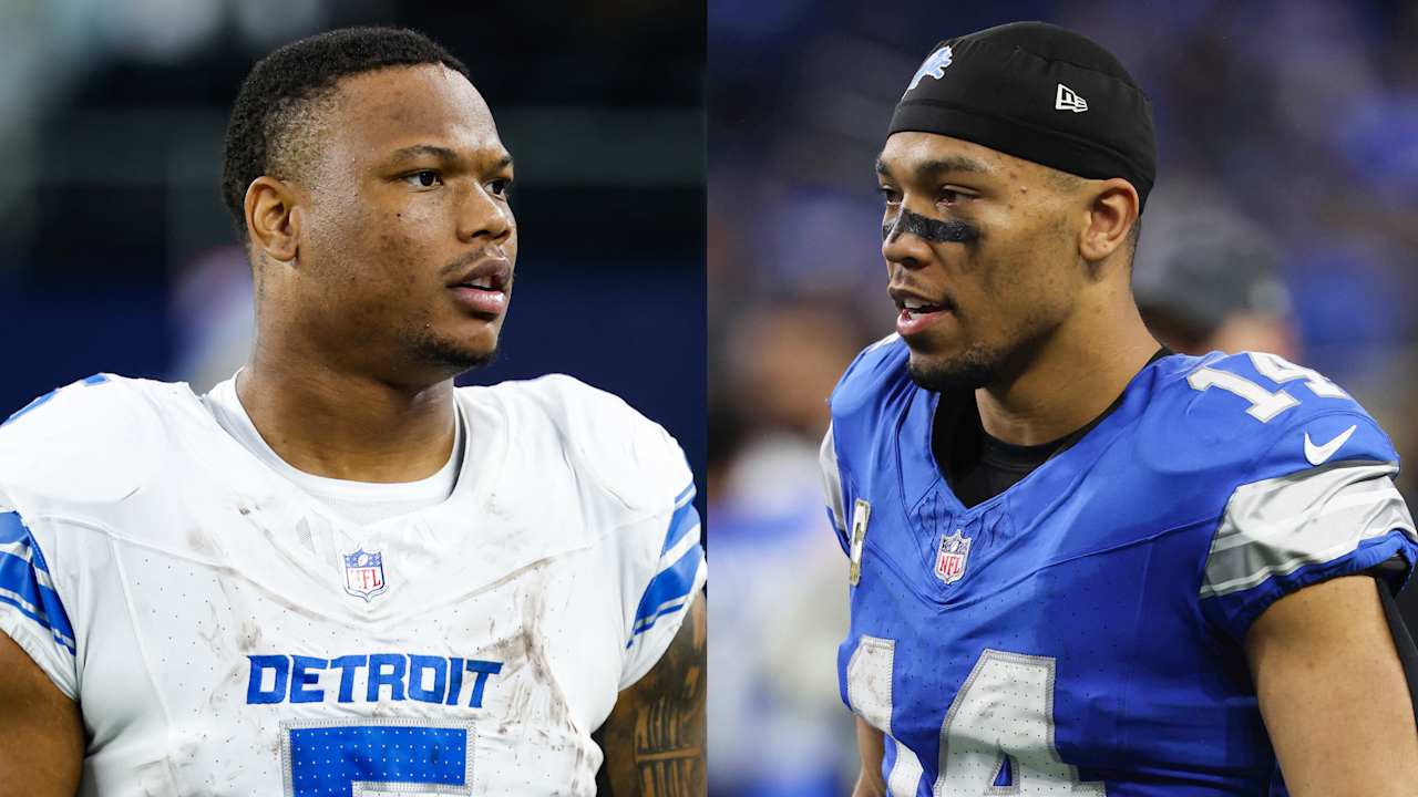 Lions' David Montgomery, Amon-Ra St. Brown active for Thanksgiving Day game vs. Bears