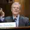 Charlie Baker, the president of the NCAA, testifies before the Senate Judiciary Committee during a hearing about legalized sports gambling.