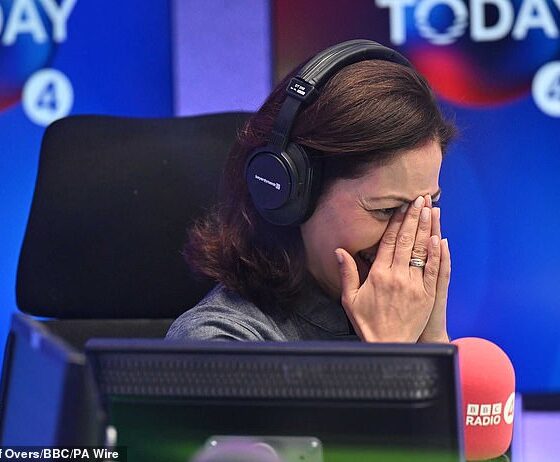 Mishal Husain presenter her final Today programme this morning as she leaves the BBC after 26 years