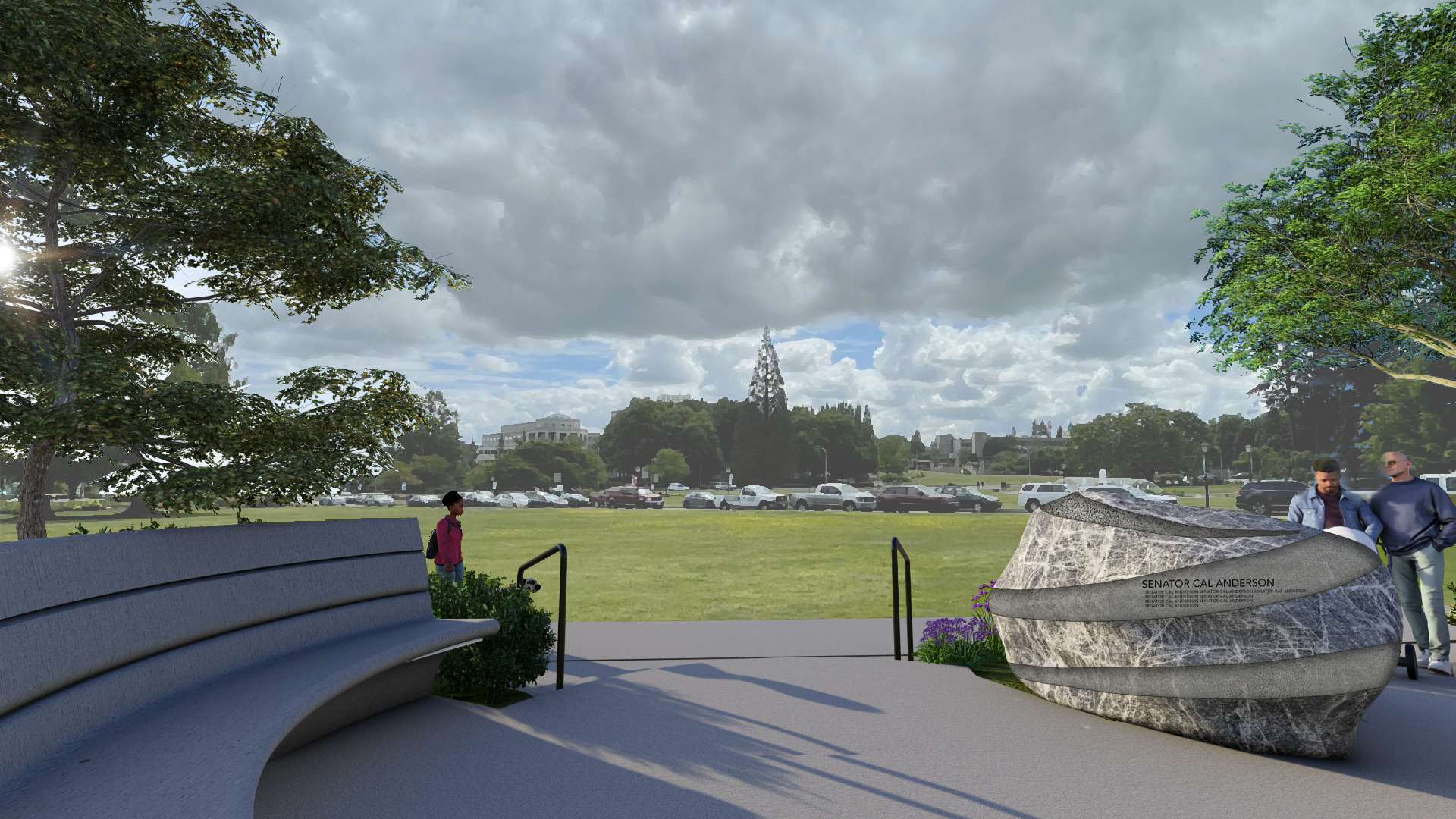 New home chosen for Cal Anderson memorial on Washington Capitol grounds • Washington State Standard