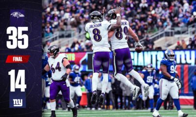 Ravens Rout Giants on the Road