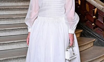 Actress Keira Knightley at the Chanel Haute Couture show at Paris Fashion Week in June