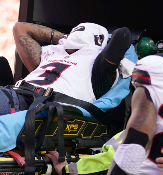 Texans' Tank Dell suffered 'significant' knee injury in loss to Chiefs; WR to remain in hospital overnight