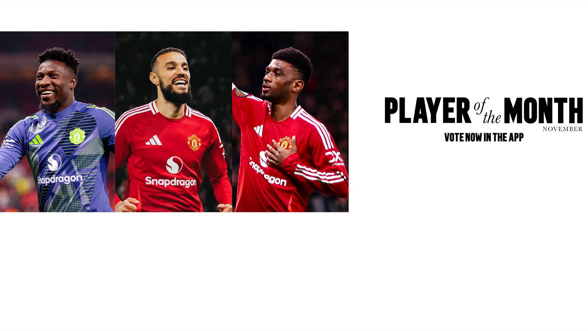 Vote for Man Utd Player and Goal of the Month for November 2024