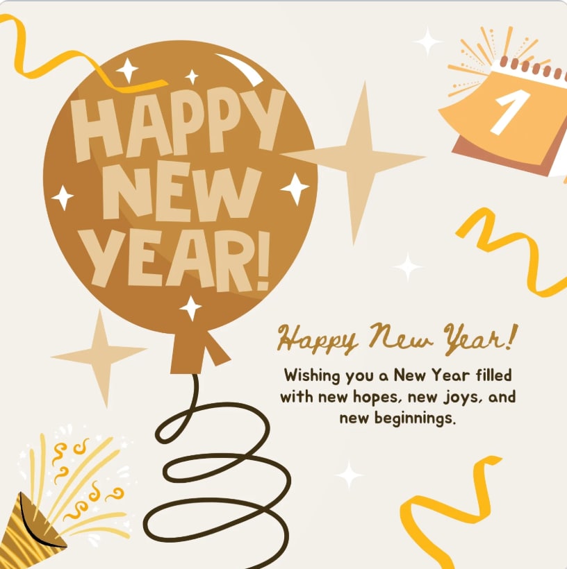 Happy New Year 2025!(Image by Canva)