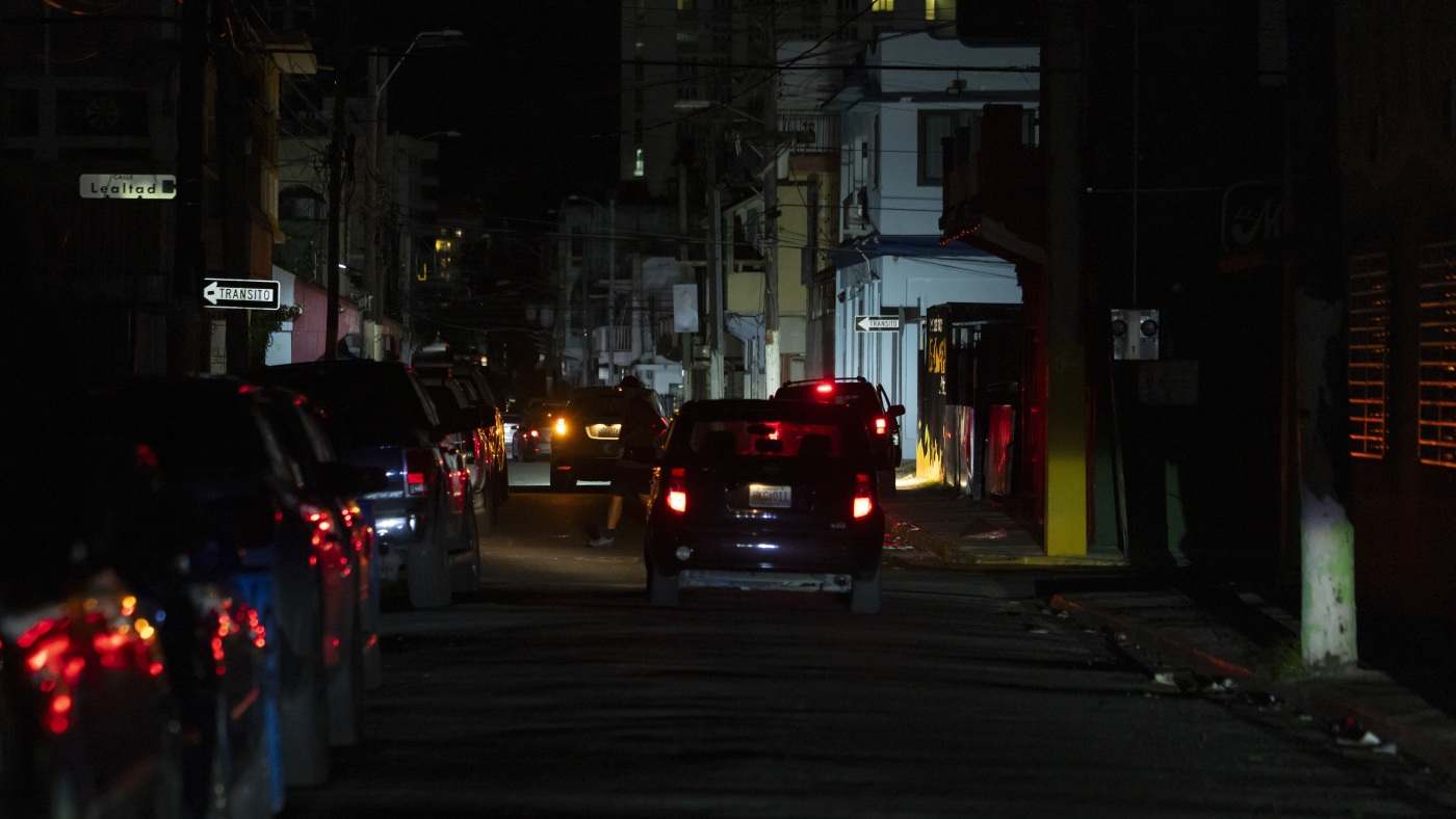 Puerto Rico hit by power outage on New Year's Eve : NPR