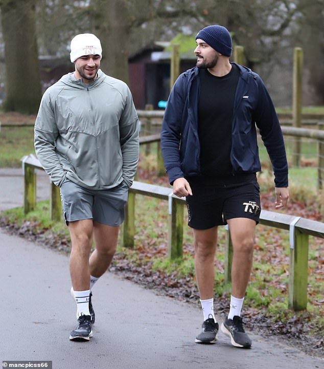 On Saturday Tommy looked in great spirits as he was seen for the first time since the kiss, while heading out for a run with his brother Roman