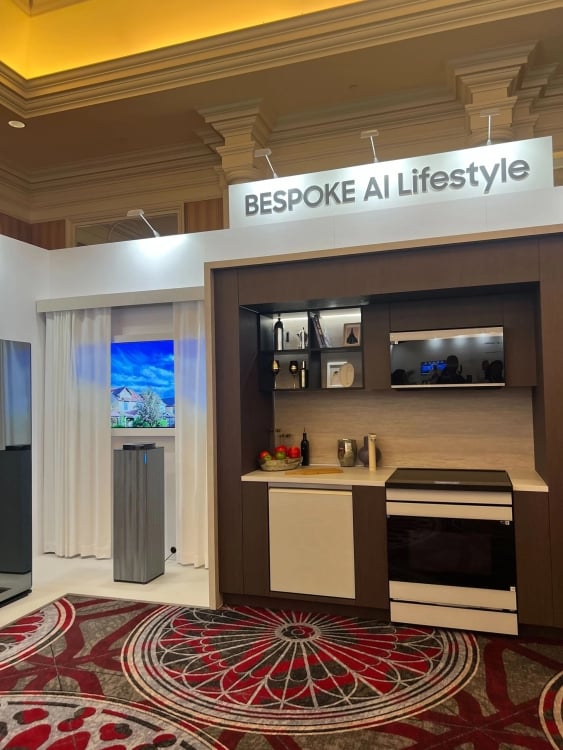 Samsung's Bespoke AI lifestyle display at CES.