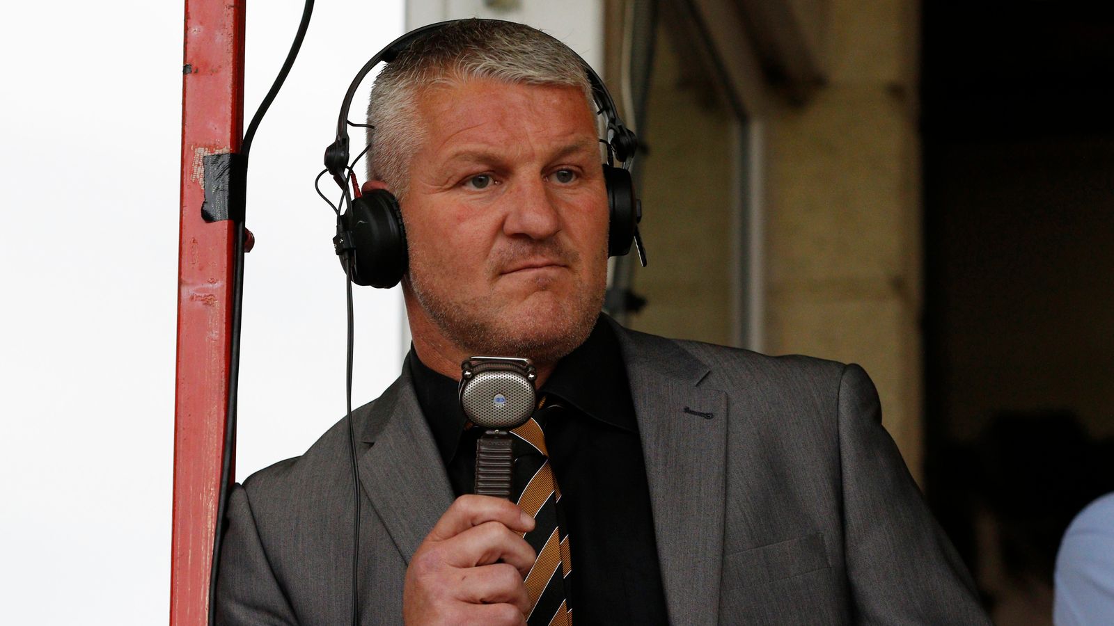 Dean Windass as a commentator in 2015. Pic: Reuters