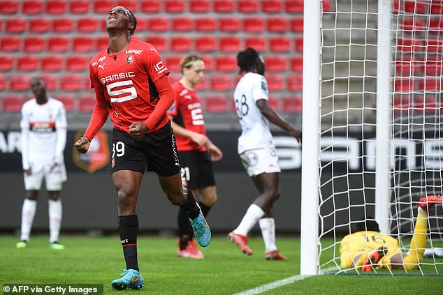 Tel became Rennes youngest ever player when he debuted as a 17-year-old in August 2021