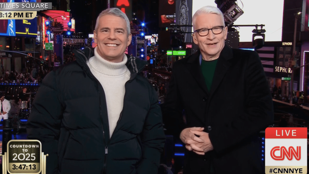 Andy Cohen Brings Tequila to CNN New Year; Anderson Cooper Struggles