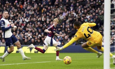 Brandon Austin, former US youth goalkeeper, makes Premier League debut and has a tough start